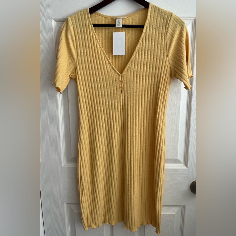 Charlotte Russe Light yellow sweater dress.